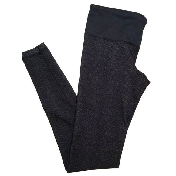 Under Armour Textured Animal Print Yoga Workout Lounge Leggings Gray - Picture 3 of 5